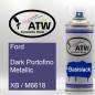Preview: Ford, Dark Portofino Metallic, XB / M6618: 400ml Sprühdose, von ATW Autoteile West.